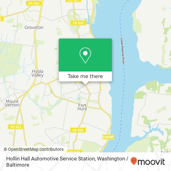 Mapa de Hollin Hall Automotive Service Station
