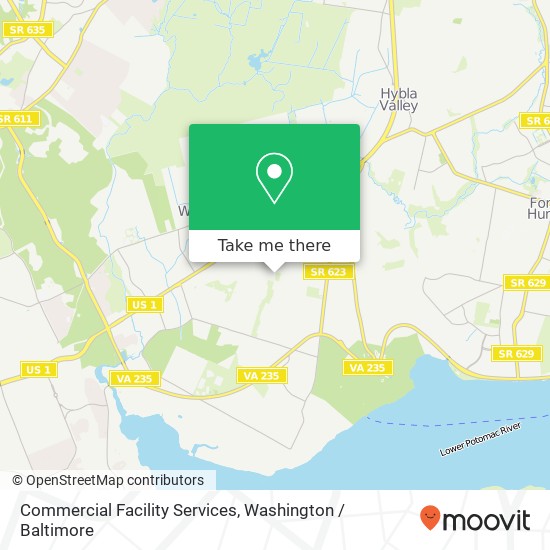 Commercial Facility Services map