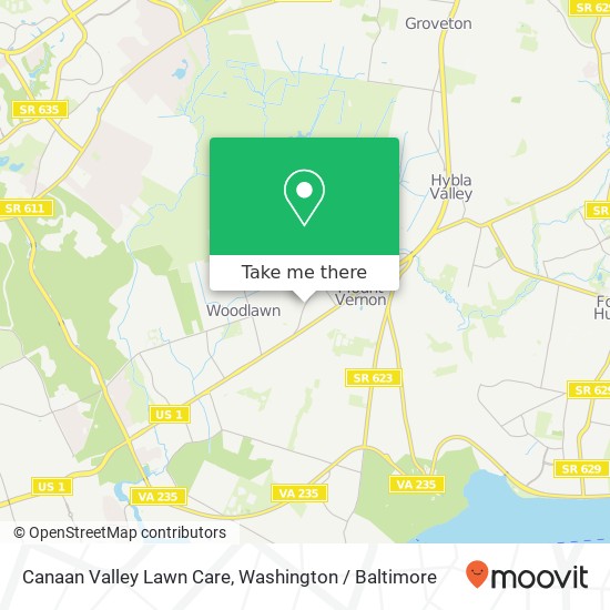 Mapa de Canaan Valley Lawn Care