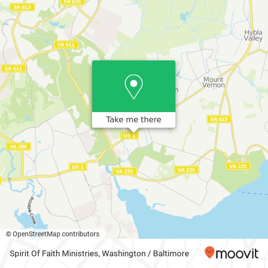 Mapa de Spirit Of Faith Ministries