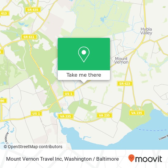 Mount Vernon Travel Inc map
