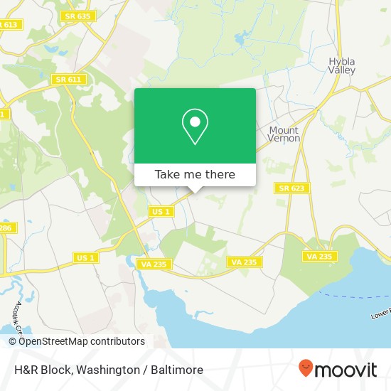 H&R Block map