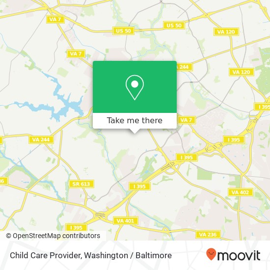 Child Care Provider map