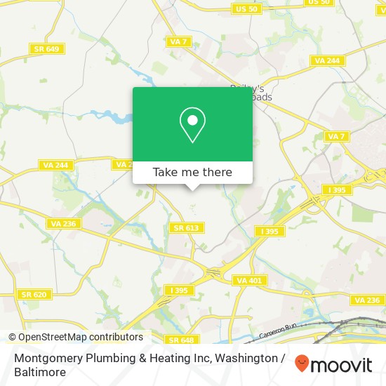 Montgomery Plumbing & Heating Inc map