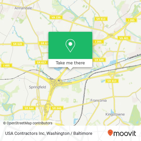 USA Contractors Inc map