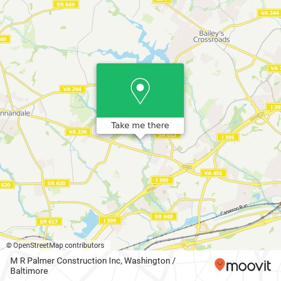 M R Palmer Construction Inc map