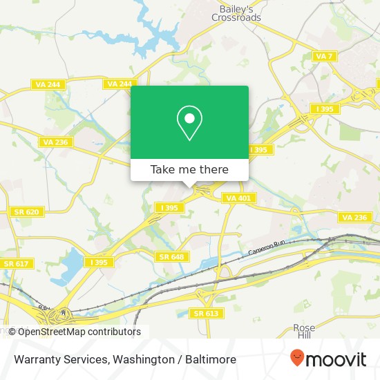 Warranty Services map
