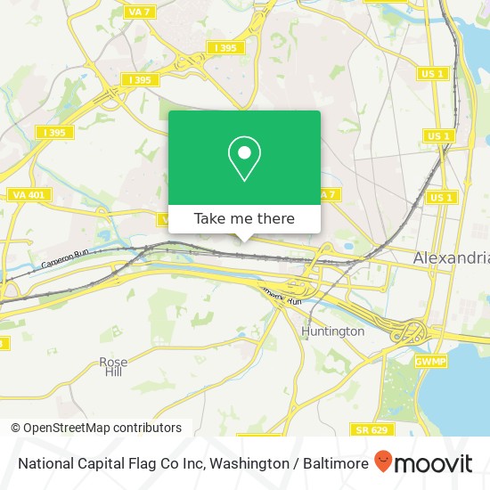 National Capital Flag Co Inc map