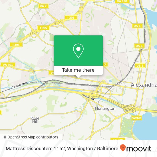 Mattress Discounters 1152 map