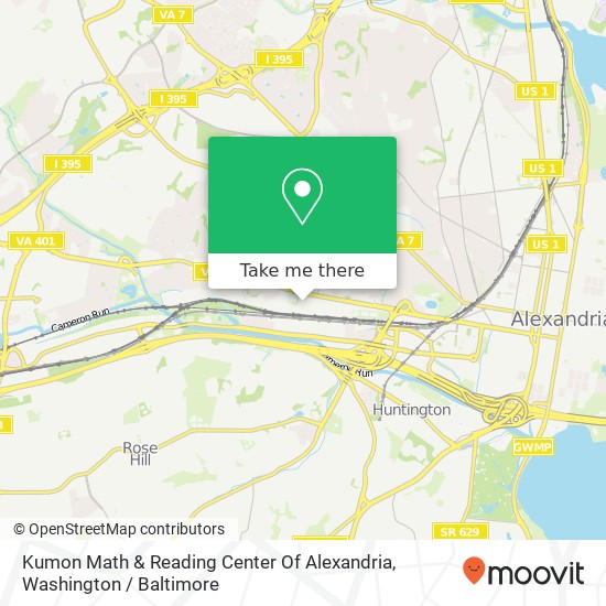 Kumon Math & Reading Center Of Alexandria map