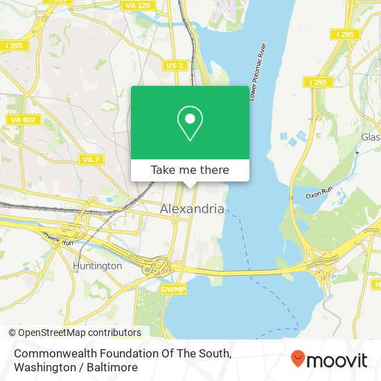 Commonwealth Foundation Of The South map