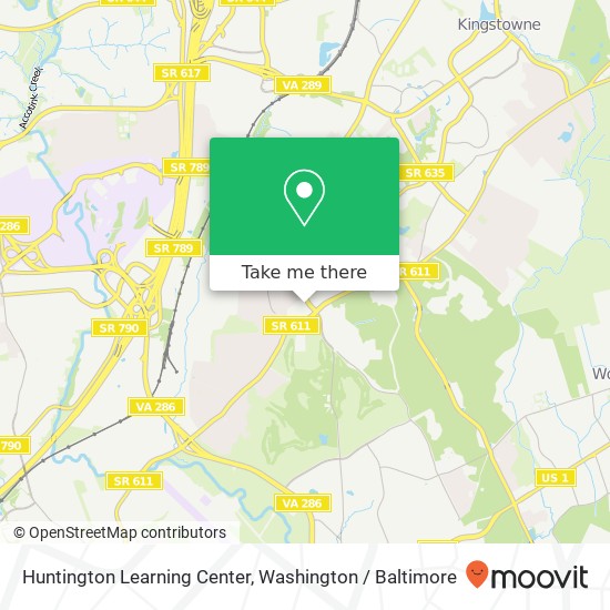 Mapa de Huntington Learning Center