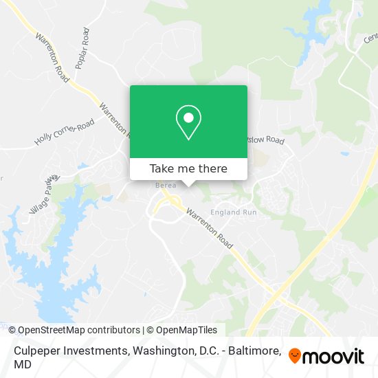 Culpeper Investments map