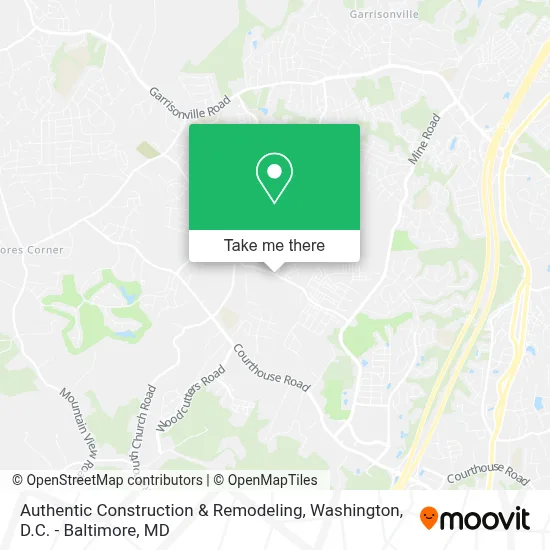 Authentic Construction & Remodeling map