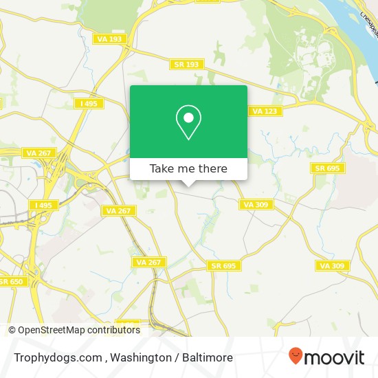 Trophydogs.com map