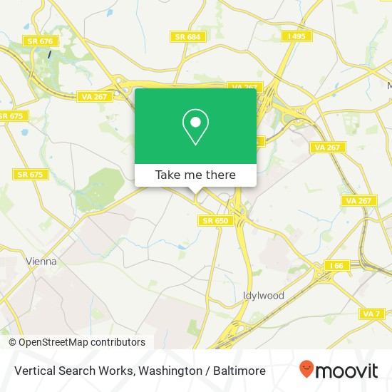 Mapa de Vertical Search Works