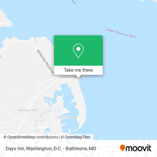 Days Inn map