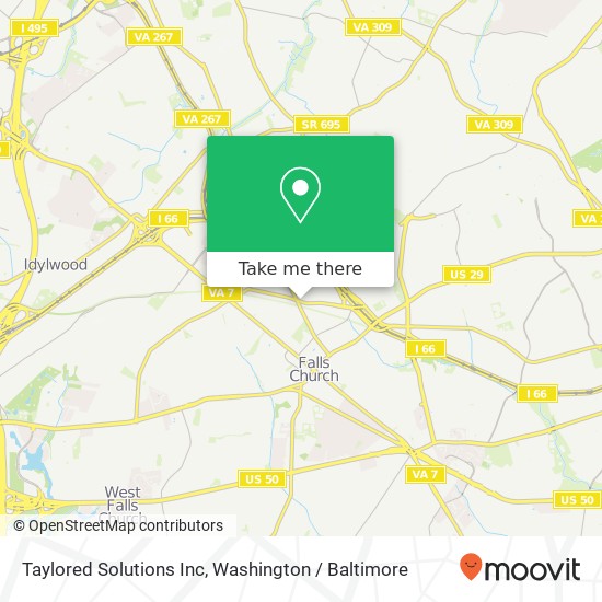 Taylored Solutions Inc map