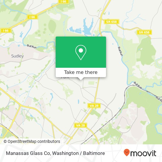 Manassas Glass Co map