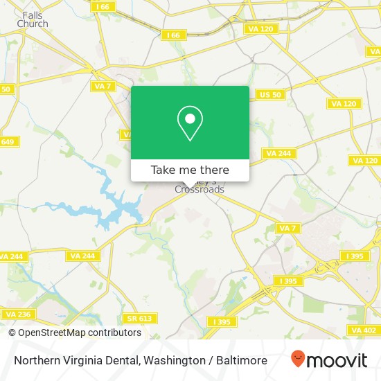 Northern Virginia Dental map