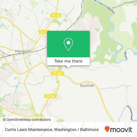 Curtis Lawn Maintenance map