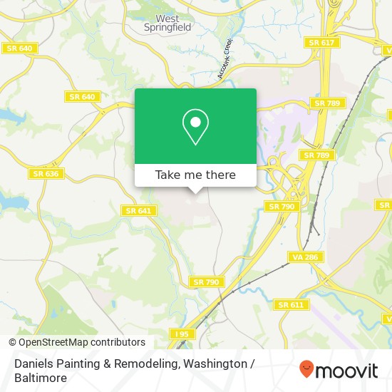 Mapa de Daniels Painting & Remodeling