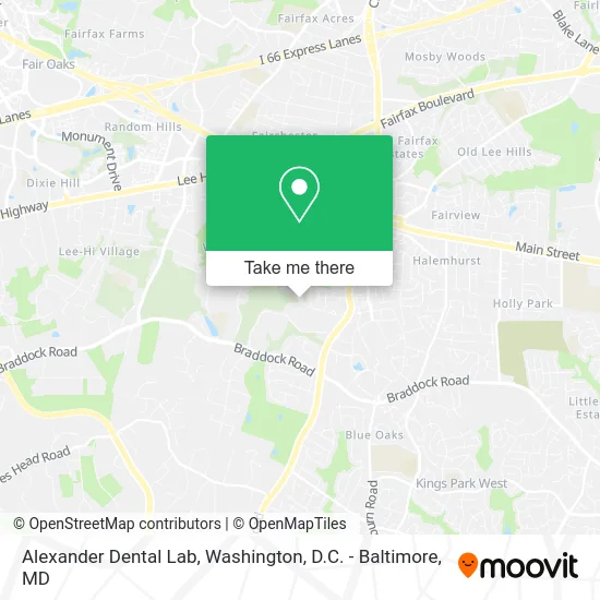 Alexander Dental Lab map