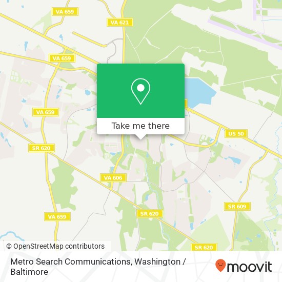 Metro Search Communications map