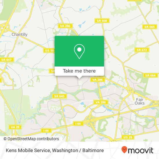Kens Mobile Service map