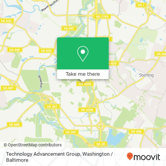 Mapa de Technology Advancement Group