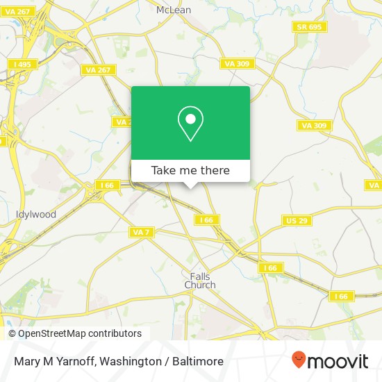 Mary M Yarnoff map