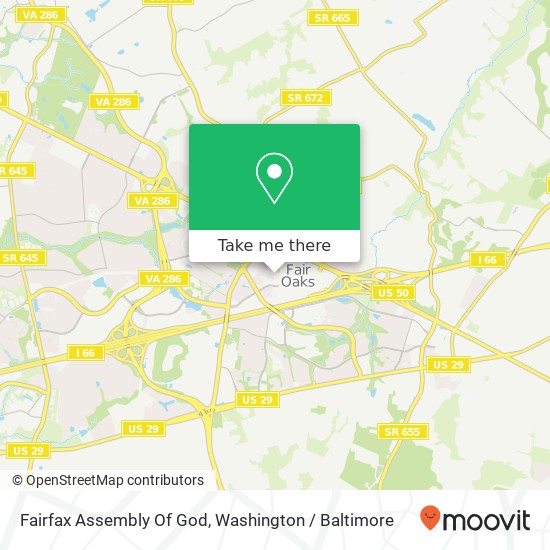 Fairfax Assembly Of God map