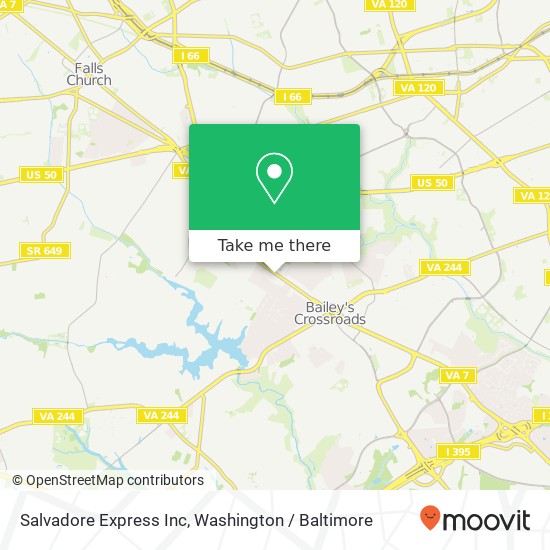 Mapa de Salvadore Express Inc