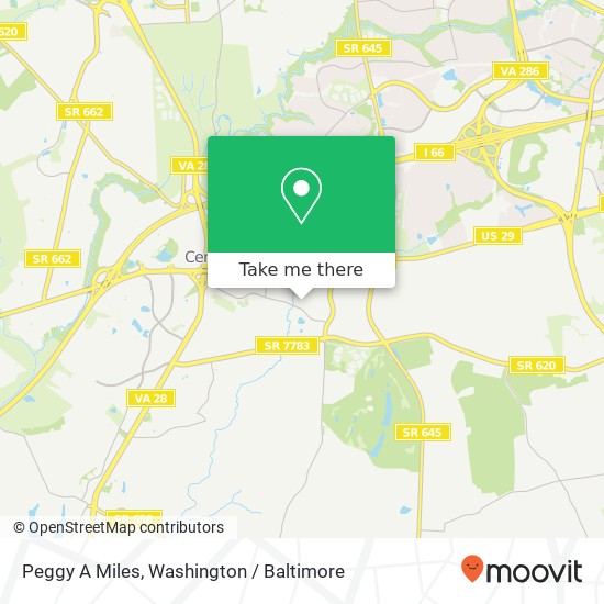 Peggy A Miles map