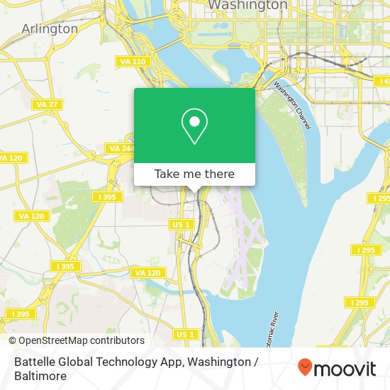 Battelle Global Technology App map