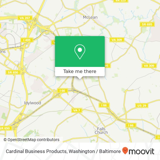 Mapa de Cardinal Business Products