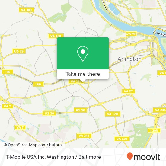 T-Mobile USA Inc map