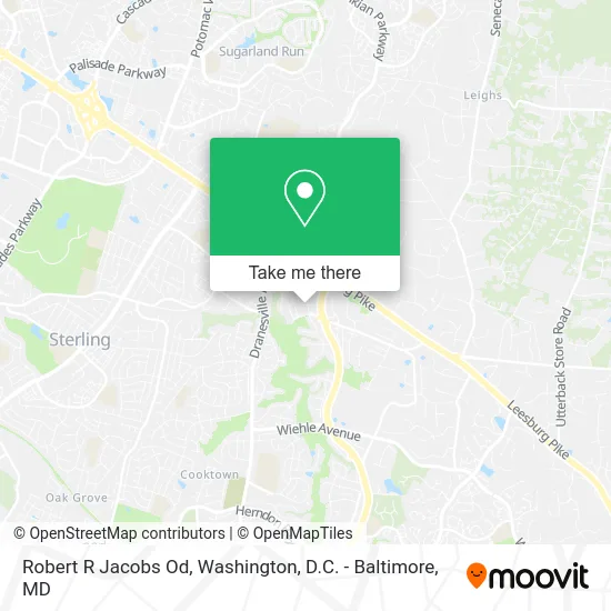 Robert R Jacobs Od map