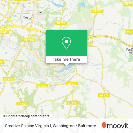 Mapa de Creative Cuisine Virginia I