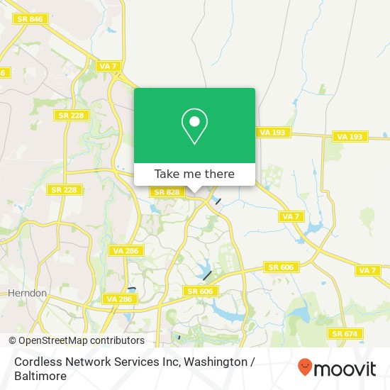 Cordless Network Services Inc map