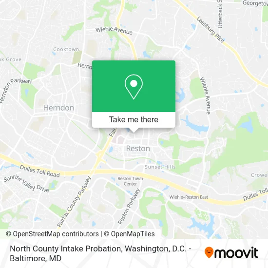 North County Intake Probation map