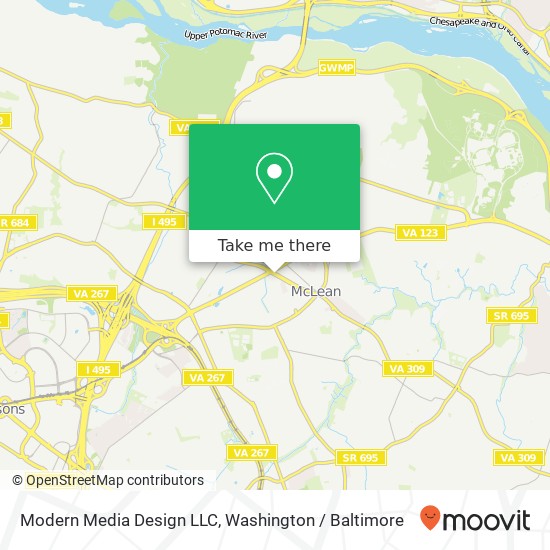 Modern Media Design LLC map