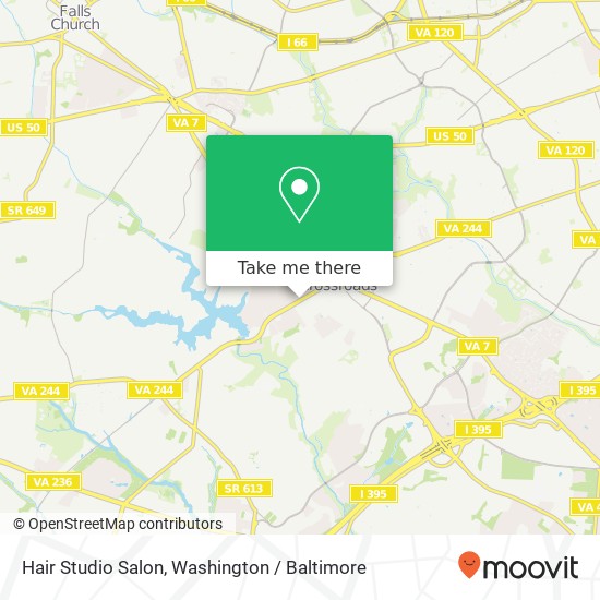 Mapa de Hair Studio Salon