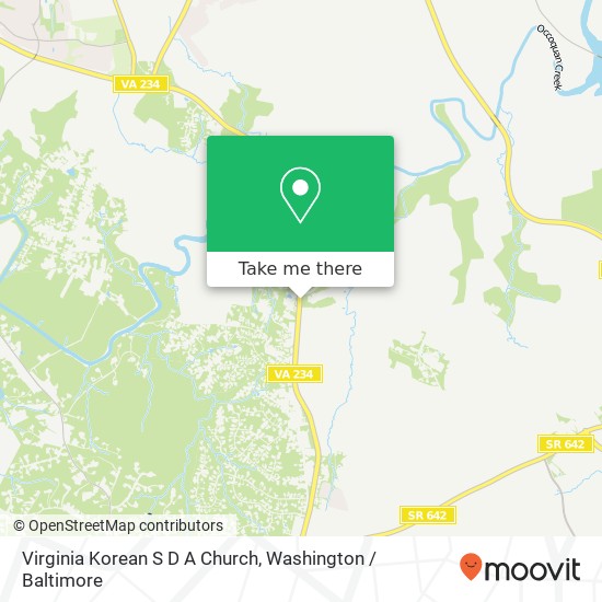 Virginia Korean S D A Church map