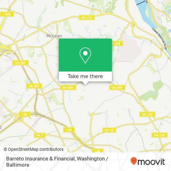 Barreto Insurance & Financial map