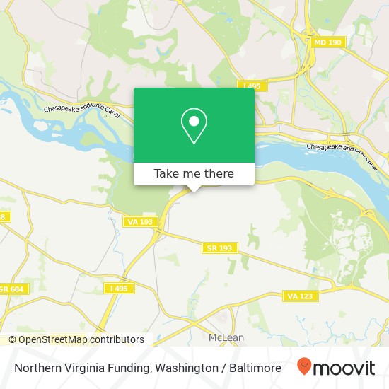 Northern Virginia Funding map