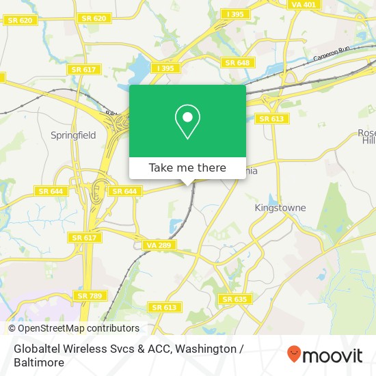 Globaltel Wireless Svcs & ACC map