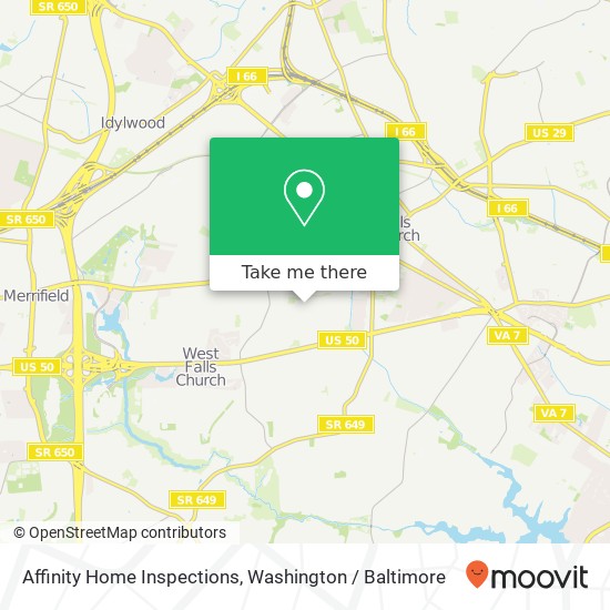 Mapa de Affinity Home Inspections