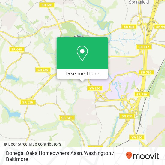 Donegal Oaks Homeowners Assn map