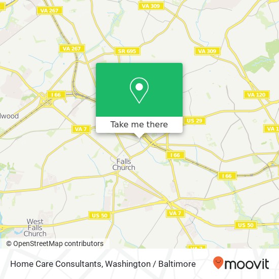 Home Care Consultants map